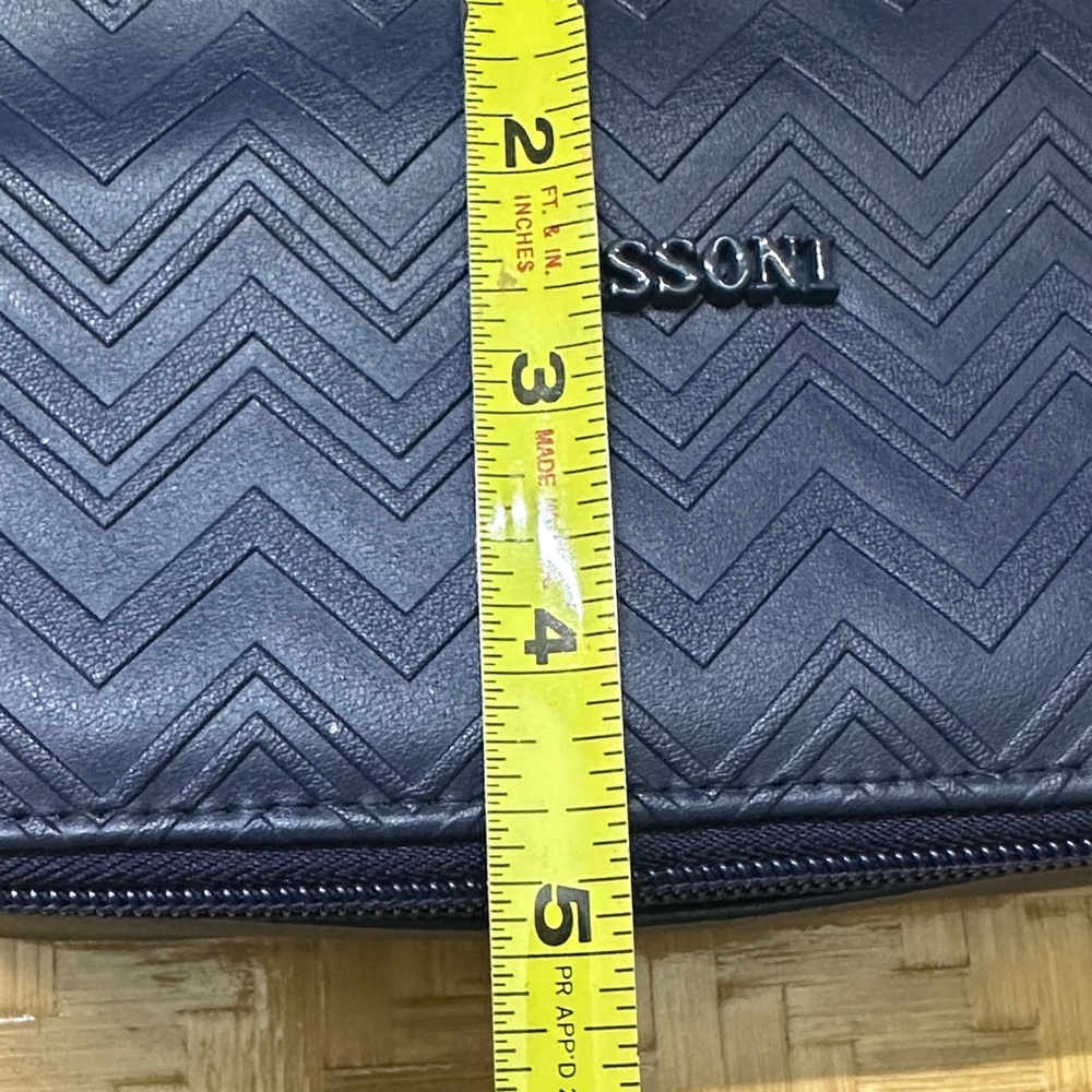 Missoni Dark Zigzag Patterned Clutch - image 6